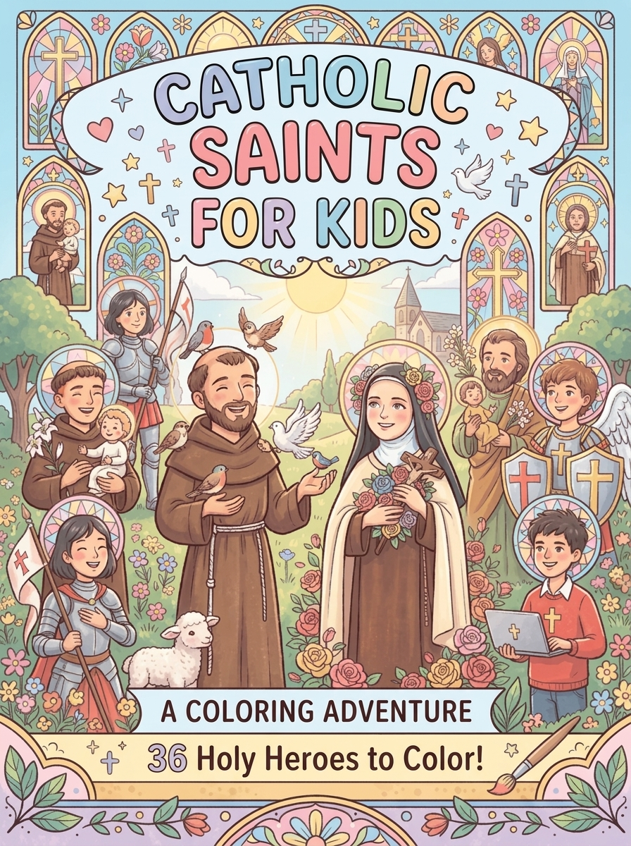 Catholic Saints Coloring Book
