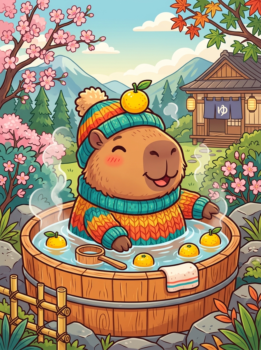 Cozy Capybaras Coloring Book Cover